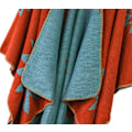 Miniatyrbild 5 av 5: Färgblock Dam Schal Wrap Snygg Öppen Front Poncho Cape