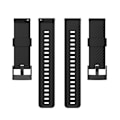 Miniatyrbillede 2 af 5: For Suunto 7 24mm Solid Color Silikonurrem XVR Black
