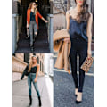 Miniatyrbillede 3 af 5: Kvinders 2 stk. Silke Satin Cami Lace Top Spaghetti Stroptank Top Basic Camisole