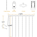 Miniatyrbilde 5 av 5: Strenglys Gardin, USB-drevne eventyrlys for soverom