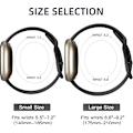 Miniatyrbilde 4 av 5: Pustematerial silikonring med dobbelthulls spenne for Fitbit Versa 3/Sense