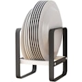 Miniatyrbilde 1 av 5: Tallerkenholder Disk Organizer Rack. Metall sklisikker stativ display skål