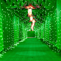 Miniatyrbillede 7 af 7: 21 ft x 5 ft Net Lights, 360 LED Dekorationslys Udendørs Grønne Lys Store Mesh String Lights 8 Tilstande til Buske Have Fest Jul