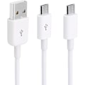 Miniatyrbild 1 av 5: 3Ft USB 2.0 Typ A Hane Till 2 Micro USB Hane Splitter Y Data