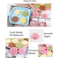 Miniatyrbilde 5 av 5: 3D Snøfnugg Cookie Stämplar Set - Livsmedelsklassade plast snøfnugg