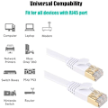 Miniatyrbilde 3 av 5: Cat7 Ethernet-kabel 30M Kategori 7 Flat Rj45 Høyhastighet