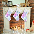 Miniatyrbillede 5 af 7: Jule-Strømpe, Personlige Jule-Strømper 2-pak Chic Tie Dye Regnbue Kalejdoskop 45,7 cm Jule-Strømper Hængende Ornament Pejs f