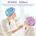 Miniatyrbild 5 av 5: 2-pack mikrofiberhårhandduksförpackning med knappar (hjärta)