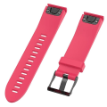 Miniatyrbillede 3 af 5: For Garmin Fenix5 22mm Silikone Rem Rose Red)