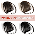 Miniatyrbilde 2 av 5: Clip-in lugg for kvinner 100% ekte hår extensions Wispy lugg Fringe