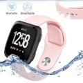 Miniatyrbillede 3 af 5: Til Fitbit Versa 2 / Fitbit Versa Lite Solid Color Silikonurrem TRS Pink