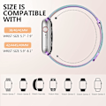 Miniatyrbilde 5 av 5: Metallrem kompatibel med Apple Watch -rem 40 mm 38 mm 41 mm