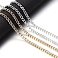 Miniatyrbild 5 av 5: 16,4 fot aluminium kantkedjor 10,5x7,8x2 mm Twisted Links Cross Cable