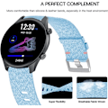Miniatyrbillede 2 af 4: Kompatibel med TouchElex Venus Smartwatch Band, vævet nylon, der kan væves med skaller