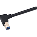 Miniatyrbillede 2 af 5: 0,3 meter USB type B 3,0 monteringskabel. 90 graders rät vinkel