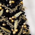 Miniatyrbild 4 av 5: Guld julgranskulor 20 st 3,15 tum julgransdekorationer prydnader för