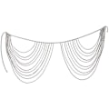 Miniatyrbillede 2 af 5: Kristallager midjekæder Strand Belly Body Chain Fashion