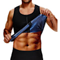 Miniatyrbild 1 av 5: Bastu svett väst träning tank top midjetränare för män kompressionsträning