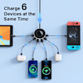 Miniatyrbillede 5 af 5: 6-ports USB-oplader Ladestation med Smart