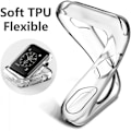Miniatyrbillede 2 af 5: 2-pak 38 mm etui til Apple Watch Series 3 2 1, blødt TPU-cover, stødsikkert iWatch-beskyttelsescover [Ingen skærmbeskyttelse] (Klar+Klar, 38 mm) Klar+Kl