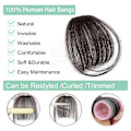 Miniatyrbilde 4 av 5: Bangs hårklips i ekte menneskehår extensions Wispy Bangs