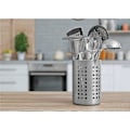 Miniatyrbillede 5 af 5: 2 stk. store rustfrit stålkøkkenredskabsholder - bestikarrangør