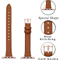 Miniatyrbillede 2 af 5: Små læderremme, der er kompatible med Apple Watch Band 38 mm