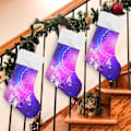 Miniatyrbild 4 av 7: Julklapp, Personliga Julklappsstrumpor 2-pack Indisk Drömfångare Fjädrar Boho Måne 18 tum Julstrumpor Hängande Ornament Kamin