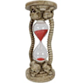 Miniatyrbillede 3 af 9: Ebros Gave Gotisk Alkymi Kirkegård 4 Kranier Med Skelet Rygsøjle Knogler Dekorative Sand Timer Figur Ossuarium Makaber Sandtimer Accent