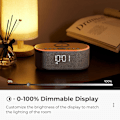 Miniatyrbillede 6 af 7: Vækkeur Bluetooth FM-radio: 10W stereohøjttaler - Hurtig trådløs opladning til iPhone Samsung - Dæmpbar urradio til soveværelse Grå -