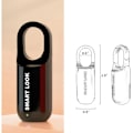 Miniatyrbild 2 av 7: Smart fingeravtryckslås, uppladdningsbart litet skåplås för skolgymsskåp, biometrisk nyckellöst fingeravtryckslås, elektroniskt fingeravtryck