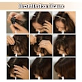 Miniatyrbilde 5 av 5: Clip-in lugg for kvinner 100% ekte hår extensions Wispy lugg Fringe