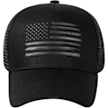 Miniatyrbilde 2 av 5: Amerikansk flagg Trucker Hat - 3D-embosert logo Mesh Snapback Hat