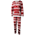 Miniatyrbilde 5 av 5: Dame julepyjamas, langærmet pyjamasæt, todelt nattesæt,