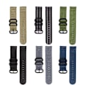 Miniatyrbillede 3 af 5: For Suunto 7 Tre-ringet Stålspænde Nylon Urrem KCU Army Green
