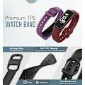 Miniatyrbillede 3 af 4: 3PACK ur kompatibel med Galaxy Fit 2, Soft TPE