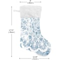 Miniatyrbillede 3 af 7: Jule-Strømpe, Personlige Jule-Strømper 2-pak Mysterious Blue Mandala Art 45,7 cm Jule-Strømper Hængende Ornament Pejs til Træ