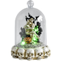 Miniatyrbillede 5 af 7: Par Skelet Figur Lamp, 2024 Nye Kunsthåndværk Kranie Natlys, Skelet Statue Dekoration til Skrivebord, Kranie Ornamenter Halloween