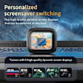 Miniatyrbild 5 av 6: Aktiv brusreducerande öronsnäckor ANC med smart pekskärm för iPhone Android TWS True Wireless Bluetooth-öronsnäckor Black