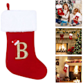 Miniatyrbild 2 av 7: Juldekoration Jul Julgåvor Jul Alphabet Ornament Julstrumpa Julstrumpa Gåva Godis Kläder Karaktär
