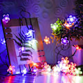 Miniatyrbillede 8 af 9: Sæt stikket i dekorative kirsebærblomster-lyskæder, 33ft 100 LED USB-lyste blomsterdekorationer med timer til indendørs soveværelse telt seng terrassefest