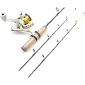 Miniatyrbillede 7 af 7: 65cm 2Tips Isfiskeri Stang Vinterstang Hjul Combos Fiskehjul Sæt Stangstang Stang Takkel Kulstofstang Isstang med Hjul Gedder Fiskestang (Farve: Stang og