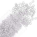 Miniatyrbillede 1 af 5: 6 mm Metal Split Jump Rings - Dobbelt Loop Mini Ring Konnektorer