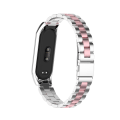 Miniatyrbillede 2 af 5: Rem til Mi Band 6 Xiaomi Mi Band 7 6 5 Rem Kompatibel Armbånd Rem Mi Band 5 4 3 Tilbehør Silver black For Mi band 5