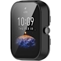 Miniatyrbillede 1 af 5: Skærmbeskytter Kompatibel med Amazfit Bip 3 Pro Etui Smartwatch Tilbehør Beskyttelsescover Ridsefast Fuld Beskyttelse (Sort) Sort