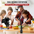 Miniatyrbillede 2 af 5: Svanehals Mobilholder, Universal Lazy Bracket, Mobiltelefon Clip Stand, 360 Graders Rotation Fleksibel Lang Arm Telefonholder til Skrivebord, Soveværelse, Kontor