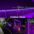 Miniatyrbilde 7 av 8: Lilla solcelledrivna utomhuslampor, vattentäta LED-ljusslingor utomhus, 72ft 200 LED-repbelysning utomhus, PVC-rör solcellslingor lila lila