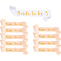 Miniatyrbillede 1 af 5: Möhippatillbehör Sashes - Bride to Be och Team Bride Sashes