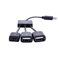 Miniatyrbild 5 av 5: USB Type C 3.1 Hane till Dual USB 2.0 Hona OTG Laddning