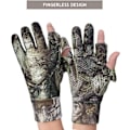 Miniatyrbild 2 av 5: Kamouflage Camo Jakt Handskar Full Finger\\/Fingerless Handskar Pro Anti-Slip